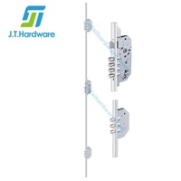 Serrure à mortaiser multipoints 3 points de fermeture avec loquet à rouleaux de 50 mm de longueur de tirant