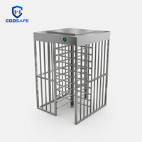 Torniquete de Altura Completa de Una Sola Vía con Parte Superior Cuadrada, Acero Inoxidable SUS304, Puerta de Acceso Anti-Escalada para Entrada de Fábrica o Central Eléctrica