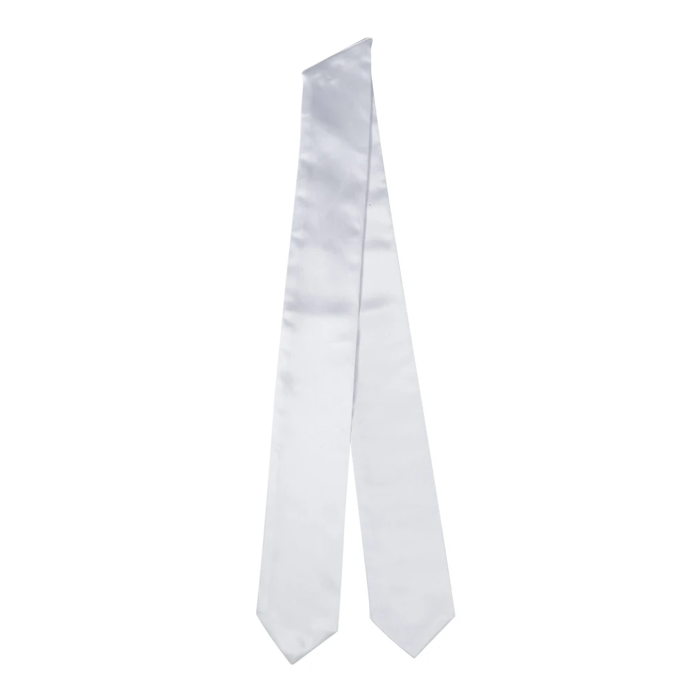 Customize Wholesale Satin Plain Graduation Honor Stole Shiny Blank White Sublimation Printing High Quality Graduation Stoles