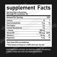 Vitahealthy Marque Privée OEM/ODM Gummies à la Créatine Monohydrate pour Hommes Femmes Adultes Complément Alimentaire 120 Gummies