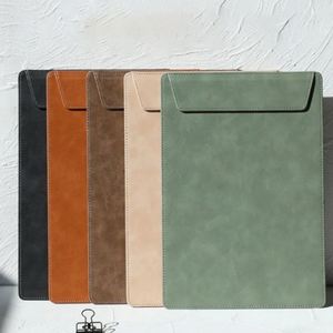 Wholesale Durable Office Accessory School Portable Pu Leather <b>A4</b> File <b>Folder</b> Magnetic Clipboard Menu Paperclip - Product Image 5