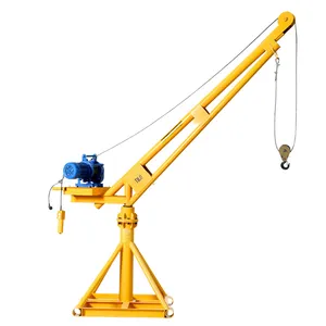 Mini Lifting Crane/swing Arm Hoist Construction Building Working Use 360 Degree 30m/60m New Product 2024 Outdoor lifting machine