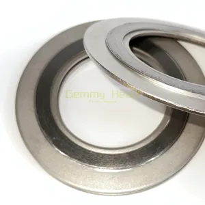 stainless steel spiral wound gasket high pressure flange gasket inner and outer ring graphite wound gasket