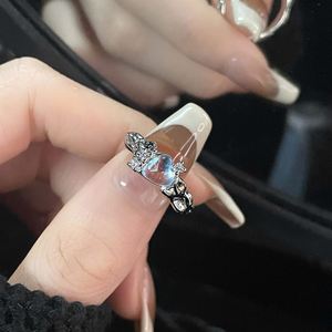 Y2k Irregular Open <b>Rings</b> Moonstone <b>Finger</b> <b>Rings</b> for Women Girls Trendy Jewelry Moonstone Heart <b>Ring</b> Colored Diamonds <b>Finger</b> Band - Product Image 5