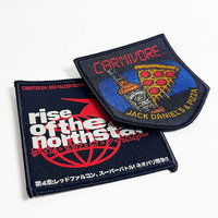 Écusson tissé personnalisé avec logo d'équipe, logo de club à coudre ou à repasser, badge brodé, applique en tissu pour le sport