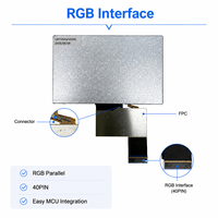 Écran LCD TFT transflectif de 5 pouces, résolution 800*RGB*480, panneau TN, interface RGB à 6 heures, module LCD