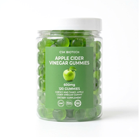 Complément alimentaire en gommes au vinaigre de cidre de pomme pour la santé digestive des adultes, sans OGM, sans gluten, fabricant OEM/ODM en marque blanche