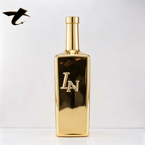 Bouteille en verre de 1L grande capacité pour liqueur, huile de coco et d'<span class=keywords><strong>avocat</strong></span>, forme carrée, corps en verre durable, bouchon anti-fuite - Product Image 2