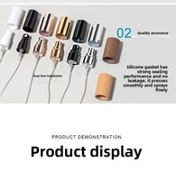 Flacon de parfum en verre en forme de courge amère 10 ml, rechargeable, haut de gamme C008, flacon de parfum en verre scellé en plastique pleine page