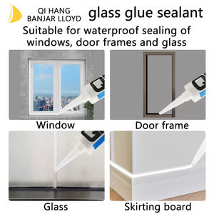 Adhésif époxy et mastic silicone multi-usages de haute qualité, étanche, neutre, industriel, pour verre et carrelage - Product Image 2