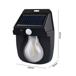 Luz Solar de pared para exteriores, detección humana, tres modos, jardín, <span class=keywords><strong>Villa</strong></span>, patio, pared impermeable, luz nocturna para el hogar - Product Image 3