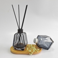 Pot en verre haut de gamme diffuseur de roseau aromathérapie huile de parfum sans feu diffuseurs de roseau de luxe pour assainisseur d'air intérieur
