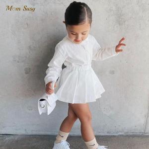 Falda plisada de moda para bebé niña, falda uniforme a juego para mamá e hija, falda de cintura alta para fiesta y baile familiar - Product Image 6