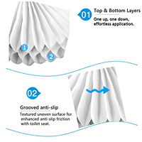 EAST TERN Housses de siège de toilette jetables hygiéniques en papier pour adultes et enfants, emballées individuellement pour les voyages, l'école, l'hôtel, l'hôpital, l'avion