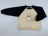 Sweat-shirt d'Halloween pour enfants, motif personnalisé citrouille, fantôme, araignée, col rond, pour bébés garçons et filles