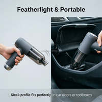 Aspirateur à main sans fil 49000 tr/min, aspirateur pour voiture, OEM personnalisable pour le detailing automobile, le nettoyage des poils d'animaux