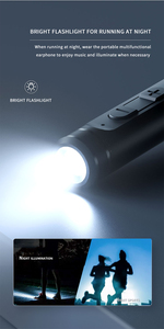 Écouteurs tour de cou avec lampe de poche K12 One Plus Gaming I12 <span class=keywords><strong>sans</strong></span> <span class=keywords><strong>fil</strong></span> Bluetooth 5.0 Sport Stéréo Type-C I7s Casque OEM - Product Image 6