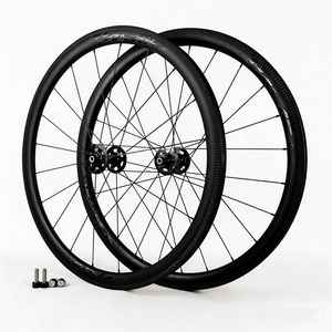 Juego de Ruedas de Bicicleta PASAK de Fibra de Carbono para Piñón Fijo, Freno V, 38mm/50mm, Bloqueo de Par, 700C, Plegables, <span class=keywords><strong>Tubeless</strong></span>/Clincher - Product Image 1