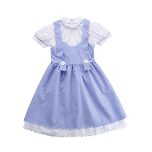 Enfants magicien d'Oz robe Halloween nouveau livre <span class=keywords><strong>semaine</strong></span> jour tenue enfant en bas âge filles Dorothy Costume - Product Image 6