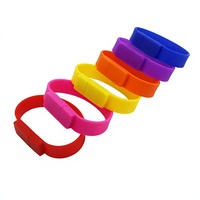 Flashdisk USB 2.0/USB 3.0 Gelang Silikon Plastik Baru dengan Logo Custom 2GB-128GB Garansi 1 Tahun Grosir