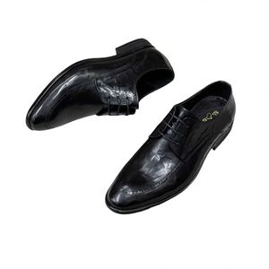 Zapatos Formales de Negocios de Lujo para Hombre - Nuevo Estilo, Zapatos Oxford Transpirables de Cuero Genuino con Función de Aumento de Altura para la Temporada de Otoño - Product Image 2
