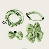 Ensemble de harnais pour animaux de compagnie en polaire Teddy OEM, harnais et laisse réglables pour chien, accessoires pour animaux de compagnie personnalisés en gros