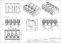 Connecteur de bande LED BELEKS à 4 voies, bande de mise à la terre, pince de fil sécurisée, borniers pour l'installation d'éclairage LED