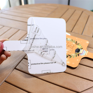MDFSUB Palas <span class=keywords><strong>de</strong></span> mano <span class=keywords><strong>de</strong></span> MDF personalizadas, pintadas y para sublimación, en blanco, blancas, ecológicas, para iglesia, regalo conmemorativo, graduación y aficionados, DIY - Product Image 2