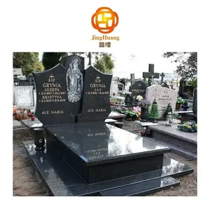 Bester Preis Grabstein Denkmal Polen G654 Granit poliert Schleifen Memorial Grabstein europäischen Stil