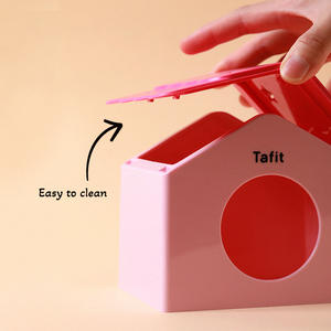 Nichoir pour <span class=keywords><strong>hamster</strong></span> Tafit en plastique, motif ciel étoilé, plusieurs couleurs disponibles, maison pour <span class=keywords><strong>hamster</strong></span> syrien, petits animaux, accessoires pour <span class=keywords><strong>hamster</strong></span> - Product Image 4