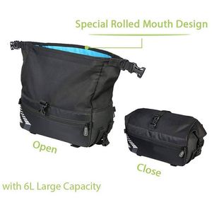 Bolsa de bicicleta tipo Pannier de fábrica BSCI, 6L, multifuncional, para asiento trasero de bicicleta y bandolera con asa enrollable - Product Image 2