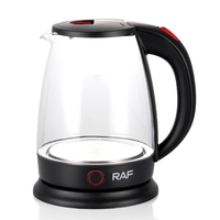 Bouilloire électrique RAF 1500W sans BPA, arrêt automatique, pour le thé et l'eau, usage domestique