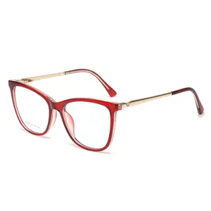 نظارات 2022 نظارات بصرية بشكل عين القطة الكبيرة TR90 عدسات نظارات للجنسين