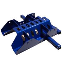 Fabrication OEM de supports métalliques industriels de grande taille en acier inoxydable et aluminium, avec revêtement en poudre et assemblage par soudage