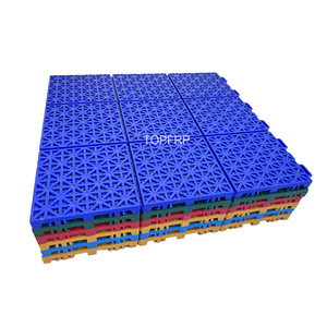 Modern Outdoor Interlocking Sports Backyard Badminton Court Flooring <b>Tiles</b> Wear Resistant PP Material Easy Click for Garages - Product Image 6