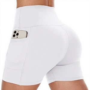 Wholesale Factory Direct Women's Cycling High Waisted Breathable <b>Tummy</b> <b>Control</b> Shorts Polyester/Spandex Running Athletic - Product Image 2