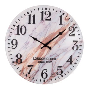 Wall <b>Clock</b> (40cm) London <b>Marble</b> JUSTAMINUTE Multicolor 21554 - Product Image 2