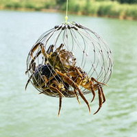 Nasse à crabes pliable en métal et piège à crevettes pour l'aquaculture, équipement de pêche pour rivières, lacs et ruisseaux