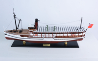 Maquettes de bateaux de croisière Earnslaw en bois de cèdre peintes à la main sur mesure |   Cadeau de vacances autonome de la marque OMH, origine Vietnam