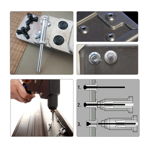 Rivets à percussion en plastique pour structures métalliques préfabriquées sur mesure, manchons en aluminium, rivets aveugles en acier inoxydable - Product Image 3