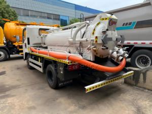 รถดูดสิ่งปฏิกูล JMC 2000L, ถังสแตนเลส 304, ไฟท้ายรูปทรงลูกศร, วาล์วป้องกันน้ำล้นแบบทุติยภูมิ, ส่งออกไปยุโรป - Product Image 6