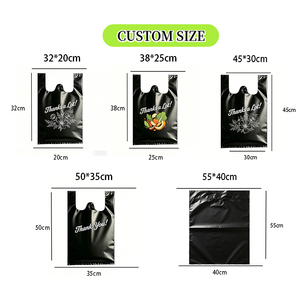 Factory Customized Biodegradable Trash Bags40 55 60 95 Gallon Large Size Black Trash Bags <strong>Plastic</strong> Bags ForHotel Home <strong>Kitchen</strong> Use - Product Image 2