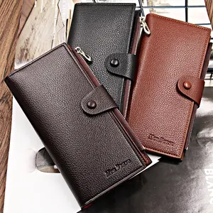 Hot selling Men's Long Wallet fashion casual magnetic buckle multifunctional suit wallet