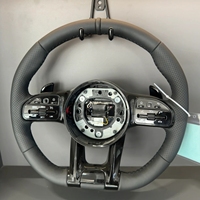 Volant en cuir GZYLC AMG pour Mercedes-Benz, compatible avec GLC/GLE/CLS/G/GT/E63/S63/W204/W205/W212/W222 et plus encore