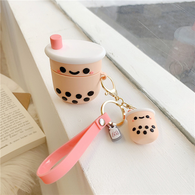 3D Boba Tea Silicone Case for Apple Airpods 3 New/2/1 Case BT Earphone Protective Cover for Air Pods Pro Cases Soft Capa