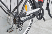 Vélo électrique Feiwel 27,5 pouces à cadre bas, 7 vitesses, batterie intégrée 36V, vélo de banlieue urbain pour femmes et seniors