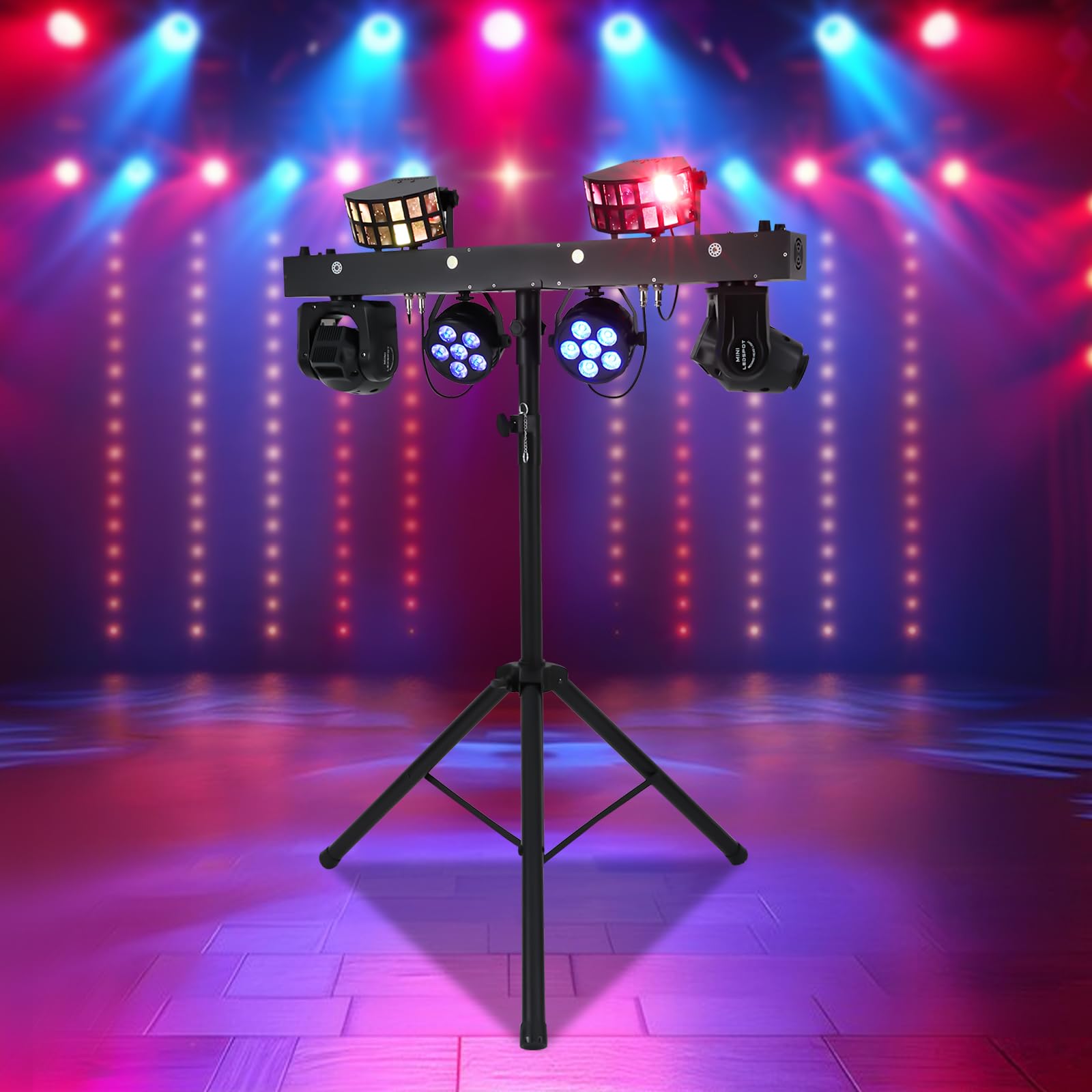 Dj Light Disco Dj оборудование Gig Bar 4 в 1 RGBW Профессиональный портативный светодиодный Par Bar DJ система освещения стробоскоп диско лазерный свет