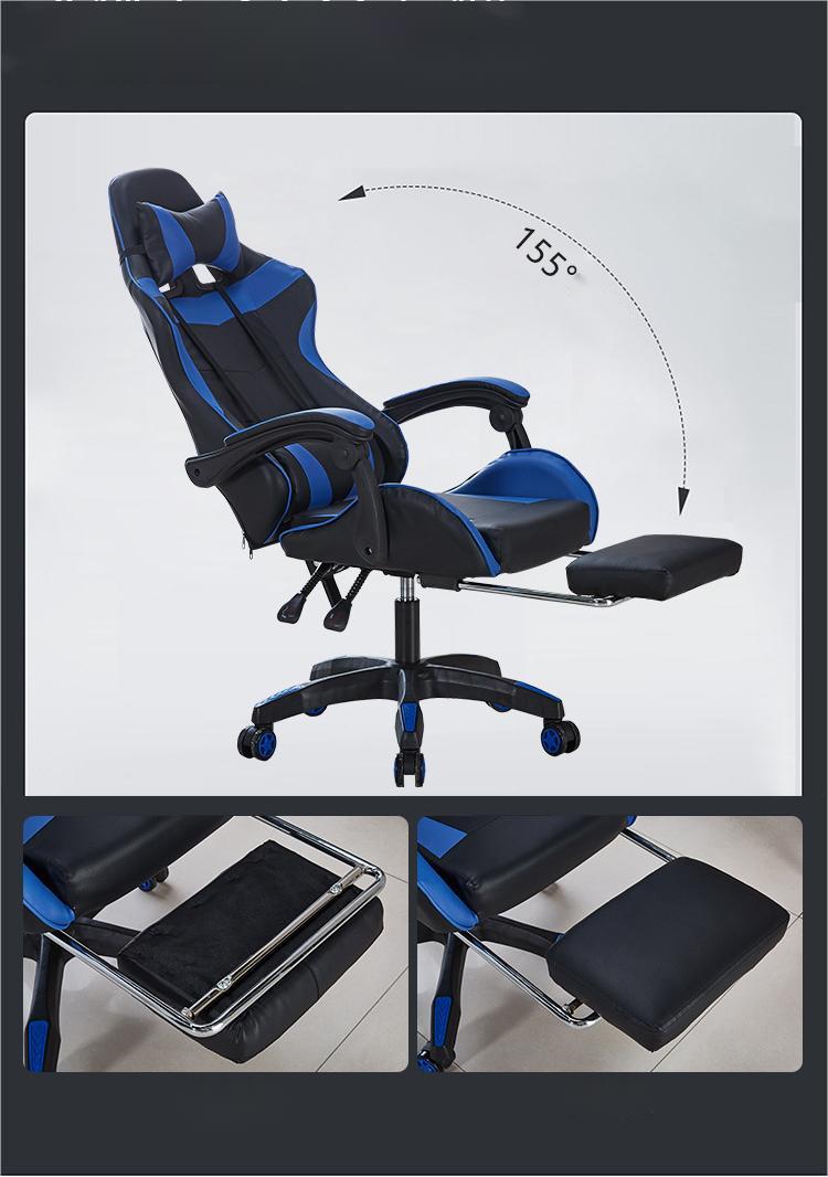 Dining Furniture PU Gaming Gear Chair Massage for Gaming Desk with Footrest Sillas Gamer Pro Computer Pc Leather Gamer Chairs