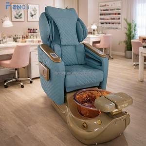 Poltrone Pedicure di Lusso Moderne Senza Tubi, Comode Poltrone Massaggianti per Spa Piedi, Arredamento per Centri Estetici - Product Image 1