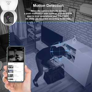 Telecamera di Sicurezza PTZ da Interno Antela 1080p Full HD Wi-Fi 2.4GHz 5GHz con Visione Notturna e Rilevamento Movimento per Monitoraggio Animali Domestici - Product Image 3